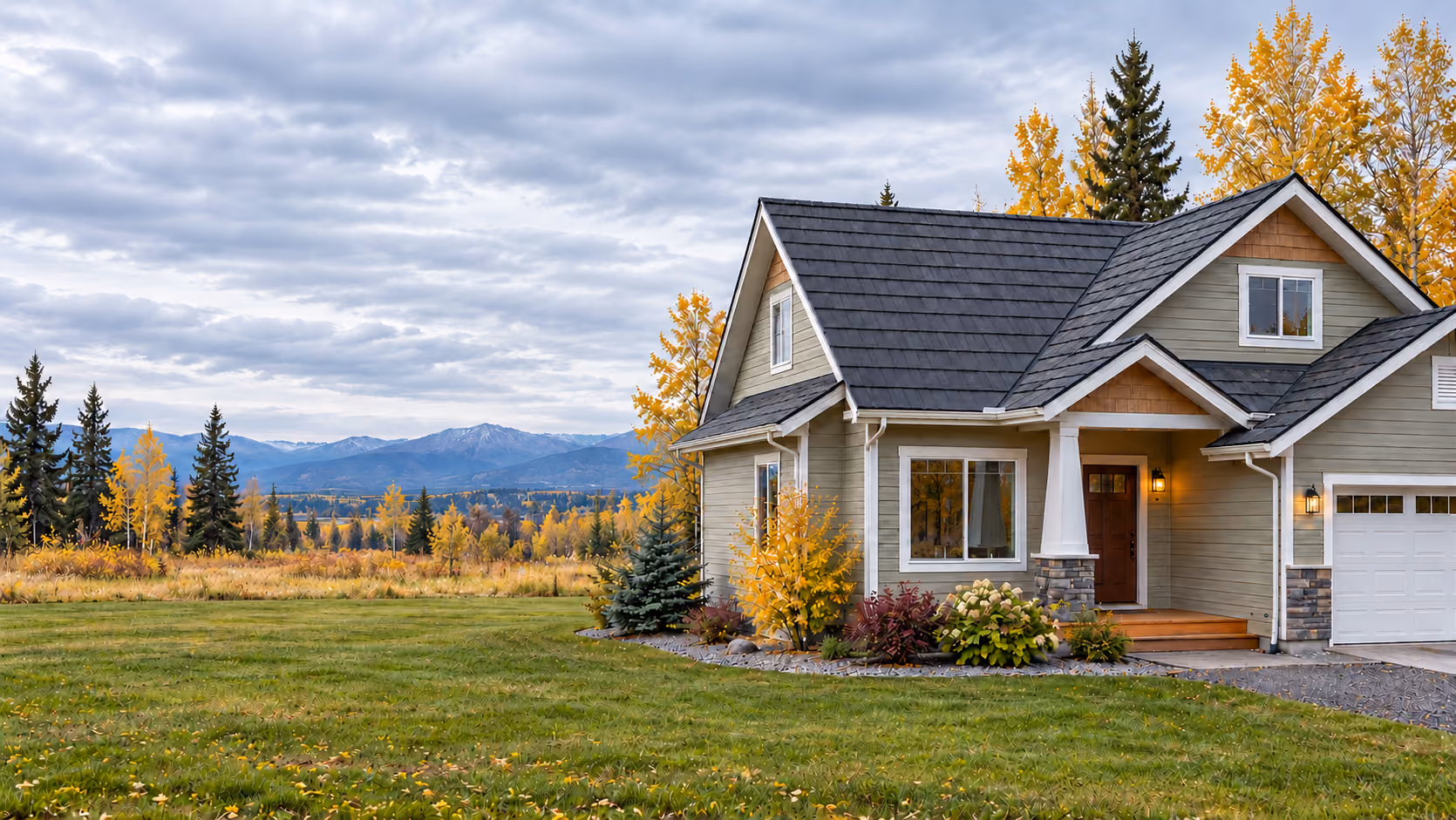Metal shingle roof